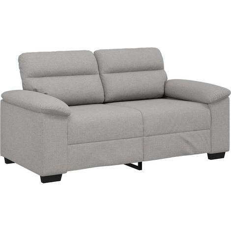 Divano a 2 Posti  Sofa Grigio Nuvola 160x81x84 cm in Tessuto (1/5)