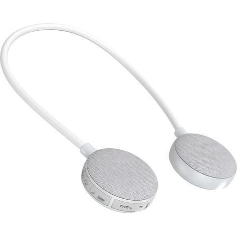 Enceinte tour de cou (noire) avec lecteur de musique sans fil Bluetooth 5.0 et carte TF (1/5)