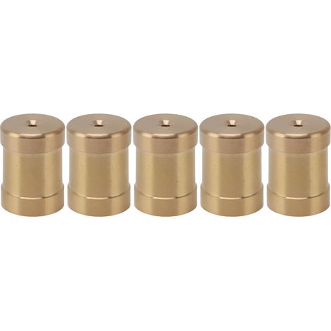 5 buses en laiton pour brumisation de pelouse, tête plate, raccord fileté intérieur G3/4 pouce, idéal pour jardinage extérieur (1/5)