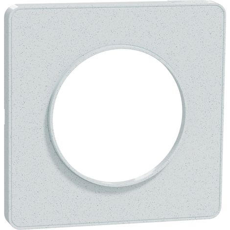 Schneider Electric – Plaque de finition 1 poste – Blanc recyclé – H 85mm – L 85mm – P 10mm – IK04 – IP21 D – sans halogène (1/3)