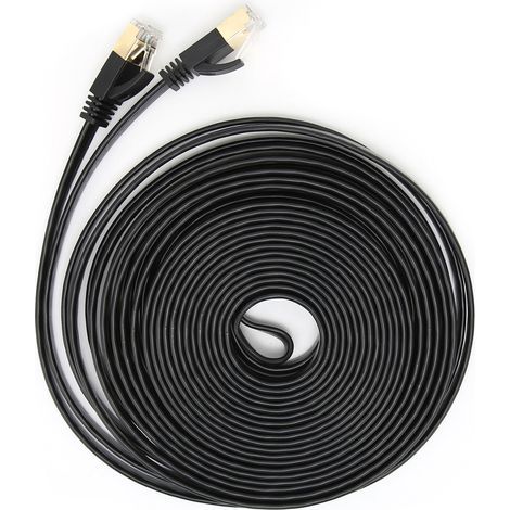 10-Gigabit-Netzwerkkabel (CAT7, doppelt geschirmt, 8-adrig, verdrilltes Paar), Computerzubehör, 5 Meter (1/5)