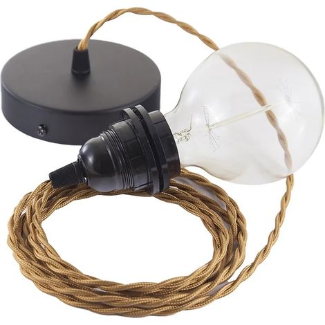 Elementos para crear lámpara Creative Cables tm22 cable textil cobre (1/3)