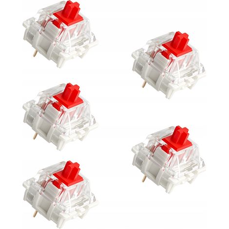RK Red Switch Schalter 5 Stück für mechanische Tastaturen, rote Schalter (1/3)