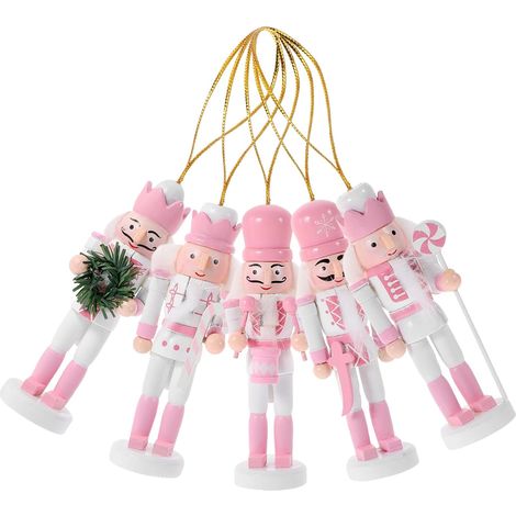 Jouet Casse-Noisette en Bois 5 Pc Ornements De Soldat Casse-Noisette De Noël Casse-Noisette Décoratif pour Intérieur Darbre De Noël (1/5)