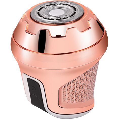 Coupe-barbe électrique 2 en 1, tondeuse à barbe rechargeable USB, étanche, coupe-cheveux, couleur or rose (1/5)