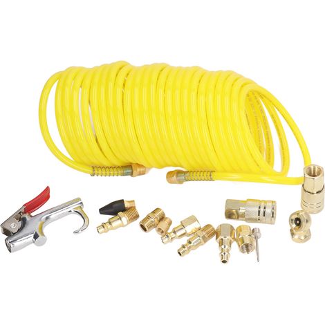 Kit de compresseur d'air 14 pièces avec raccord rapide 1/4 pouce et tuyau de compresseur d'air (1/5)