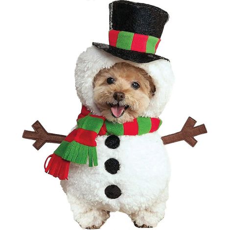 Déguisement bonhomme de neige de Noël pour animal de compagnie, costume bonhomme de neige pour chien, vêtements de Noël pour chien (1/2)