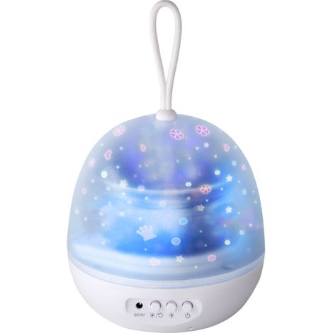 Lámpara de noche LED giratoria de 360° con 8 modos de color (Luna estrellada, Océano, Universo, Carrusel) - Lámpara proyector 4 en 1 para la habitación del bebé o niño. (1/5)