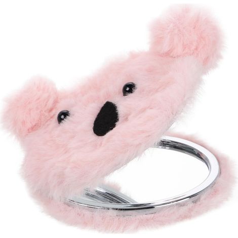 Miroir De Poche Compact Et Portable pour Femmes Mini Miroir De Maquillage De Voyage avec Design Koala Rond pour Retouches Rapides