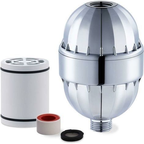 Filtre Anti Calcaire Douche,Filtre à Douche à 15 étage avec Vitamine C et Haute Pression,Adoucisseur d'Eau élimine le Chlore et les Métaux lourds,Revitalisant la Peau Cheveux Ongles (1/5)