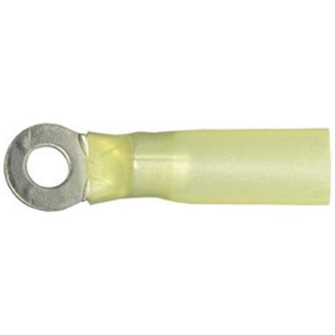 Vogt Verbindungstechnik 3660ah Cosse à oeillet avec gaine thermorétractable Section max.=6 mm² Ø du trou=6.5 mm partiellement isolé jaune 1 pc(s) D23873 (1/3)