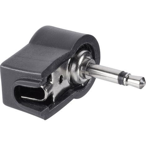 Jack 2.5 mm mâle, coudé TRU COMPONENTS 1578952 Nombre de pôles: 2 mono noir 1 pc(s)