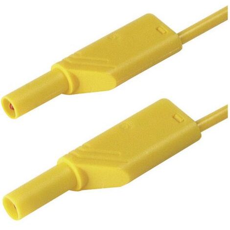 Hirschmann Test & Measurement MLS WS 200/1 ge Cordon de mesure de sécurité Banane mâle 4 mm Banane mâle 4 mm 2.00 m jau (1/3)