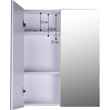 Armoire miroirs Vérona blanche (1/5)