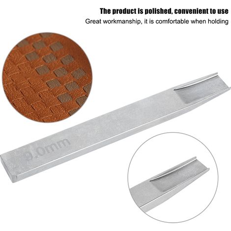 Kit de poinçon à main professionnel en acier allié pour travail du cuir, découpe précise (9.0mm) (1/4)