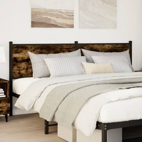 Maison Exclusive - Ersatz-Kopfteil Räuchereiche 180 cm Holzwerkst