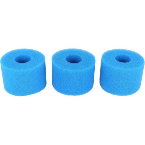 Lot de 3 cartouches filtrantes en mousse réutilisables/lavables de type S1 pour Pure Spa-AquaForge (1/4)