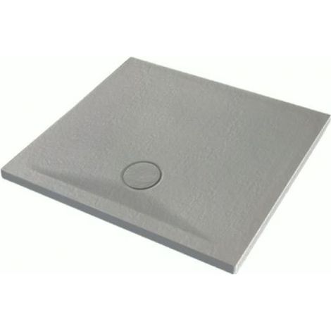 Piatto doccia 80x80 h.4 in ceramica grigio Pietraceramica di (1/3)