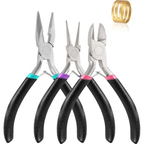 3 Pcs Pinces à Bijoux, Pince Bijoux, Pince Trousse Outils de Fabrication (1/5)
