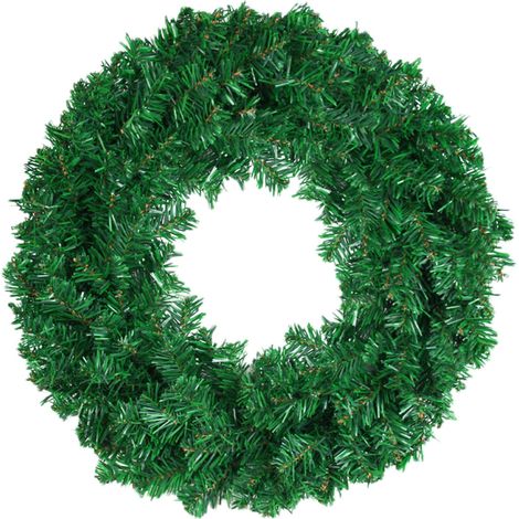 Guirlande Porte - Couronne En Rotin Naturel - Décoration Extérieure Intérieure - Pour Noël Hiver Printemps Saint-Valentin - 1 Pièce (1/5)