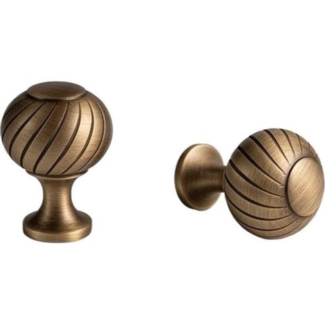 Poignées en laiton antique brossé forme de coquille pour tiroir (1/5)