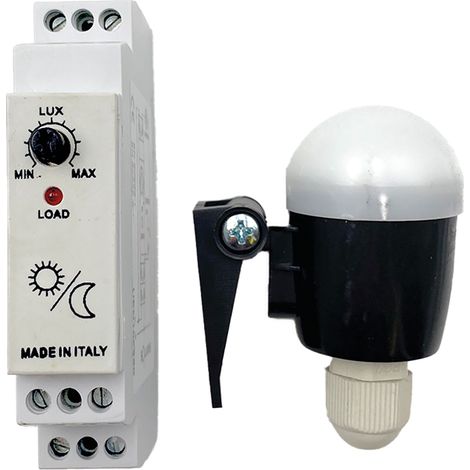 Interruptor crepuscular modular DIN con sonda externa Sun d2 - Idrhaus