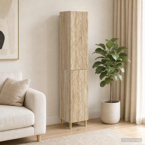 vidaXL Schrankset 2 pcs Sonoma-Eiche Holzwerkstoff (1/5)