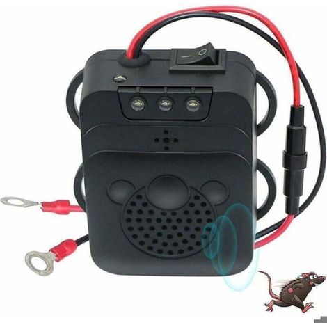 Répulsif ultrason anti-rongeurs - - Stroboscope LED - Pour voiture, garage, maison - Portée 40㎡ (1/4)