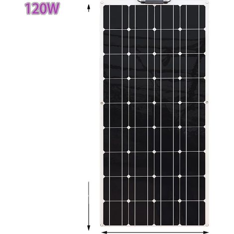 Panneau Solaire, Design Flexible, Haute Efficacité, 18V 120W (1/2)