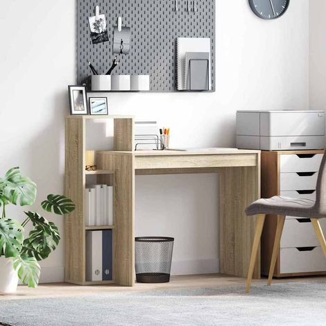 vidaXL Scrivania rovere sonoma 100 x 40 x 90 cm Legno multistrato