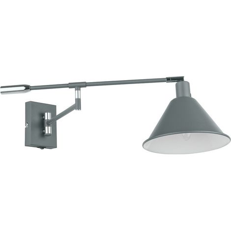 Italux Trinity - Applique Industrielle Et Rétro Graphite 1 Lumière, E14 (1/2)