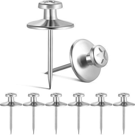 Clous à double tête en alliage de zinc, paquet 50, haute résistance et faciles utiliser pour (1/5)