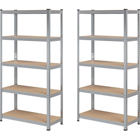 2 x Étagère Robuste 240kg Étagère de Stockage en sous-sol 200x100x 50cm (1/5)