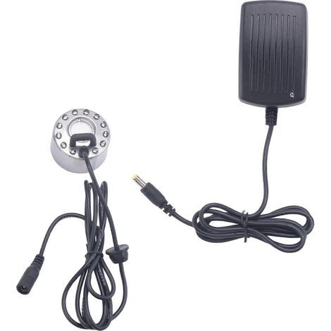 Atomiseur à 12 LED à changement de couleur pour fontaines, bassins, pulvérisateurs d'intérieur et d'extérieur. (1/5)