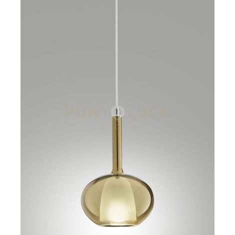 3787-59-189 EDISON  VETRO ORO D.16CM COMPLETO DI CAVO X KIT LUCI