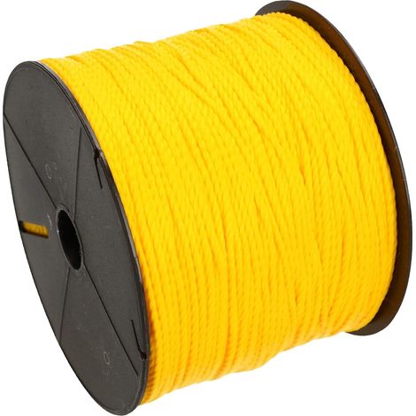 KOTARBAU Corde de Maçon Indéchirable 150 m 2,0 mm Corde de Construction Cordeau d'Alignement Cordon de Construction Fil à Plomb Cordeau de Pavage Corde de Maçonnerie Corde de Fil à Plomb