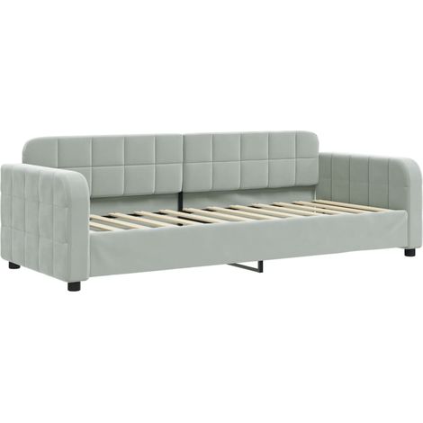 Maison Exclusive - Letto da Giorno Grigio Chiaro 80x200 cm in Velluto (1/5)