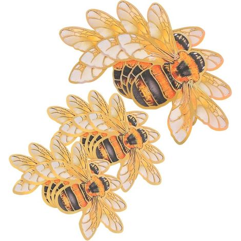 Abnehmbare Bienen Wandtattoos 12 Stück 3D Wandaufkleber für Wohnzimmer Kinderzimmer et (1/5)