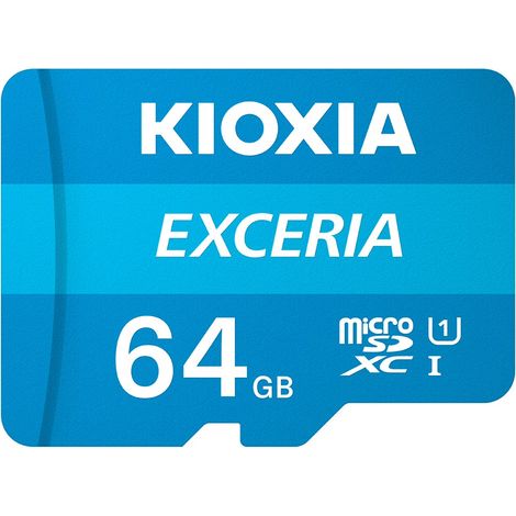 Kioxia 64GB UHS-I U1 microSD-Speicherkarte mit Adapter