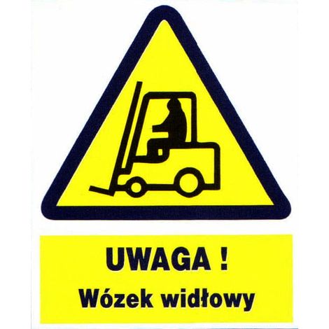 ZOO-13 - ACHTUNG GABELSTAPLER-Schild, Gesundheits- und Sicherheitstafel