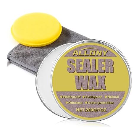 Cement Wax, Waterproof, Concrete Wax, Concrete Wax for Stone Cement Granite Cutting Boards, Stone Countertop Wax (1/5)