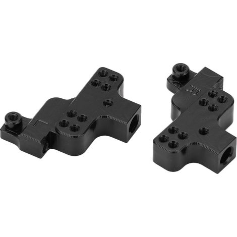 Lot de 2 supports de suspension avant en alliage d'aluminium pour voiture RC Axial SCX24 1/24 (noir) (1/5)