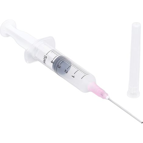 Seringue de remplissage d'encre de 5 ml (plastique PP) pour laboratoires scientifiques - Mesure de remplissage de liquide (1/5)
