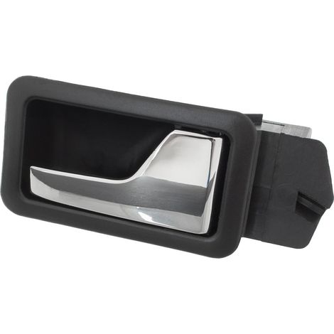 Poignée de porte intérieure avant droite noire et chromée pour Audi 80 B3 (1986-1991). (1/2)