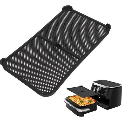 Grille Anti Projection pour Air Fryer Ninja 10,4 L AF500EU, Silicone Air Fryer Accessoires Protections Anti-Éclaboussures, Efficacement Les éclaboussures de Graisse, Facile à Nettoyer (A) (1/5)