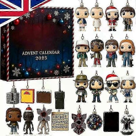 Calendrier de l'Avent Stranger Things 2025 : 24 jours de surprises festives en boîte 2D