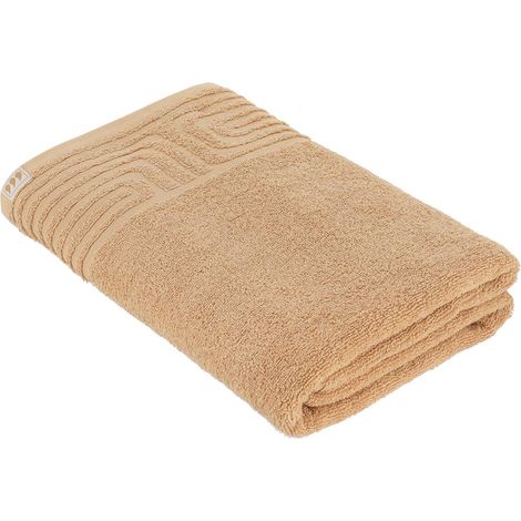 Toalla de baño 90 x 150 cm, 100 % algodón, diseño tribal - ocre - Tendance (1/4)