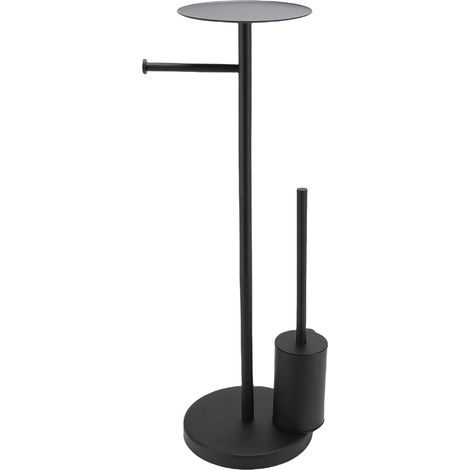 Porte-papier sur pied, 20 cm, 19,5 cm, inox, pour toilettes (1/5)
