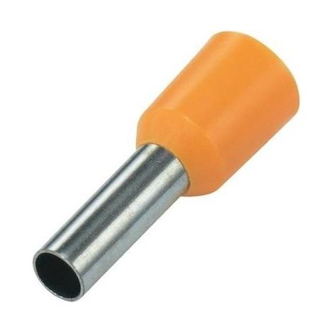 Embout de câblage pour fil souple de 0,5mm² à 95mm² - Section / Couleur - Embout Orange - 4mm² - Sachet de 100