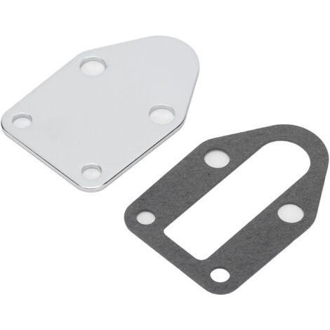 Placa de bloqueo de la bomba de combustible, sin orificios, de acero inoxidable, repuesto para motores Chevy Small Block V8 de 1955 a 2000. (1/5)